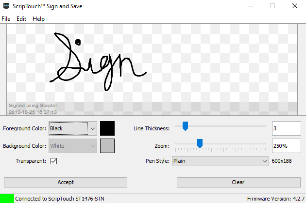 Topaz Signature Pad Software