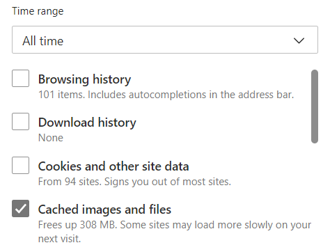 Clearing Cache in a Browser – Support