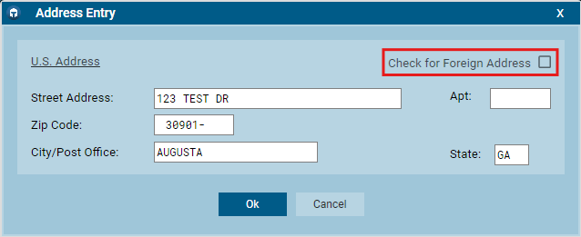 Desktop: How to Enter a Foreign Address – Support